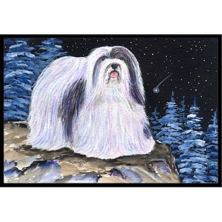 Jensendistributionservices Starry Night Havanese Doormat - 24 x 36 in. MI2552787